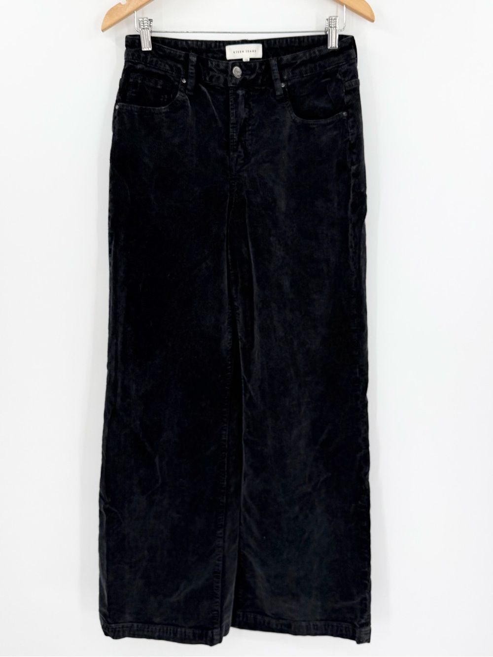 Risen Jeans High Rise Wide Leg Corduroy | Midnight | Size 7 / 28
